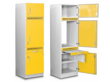 Шкаф медицинский высокий для хранения медикаментов (для установки встроенного холодильника и сейфа)