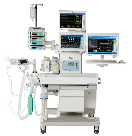 Анестезиологический комплекс с мониторами пациента