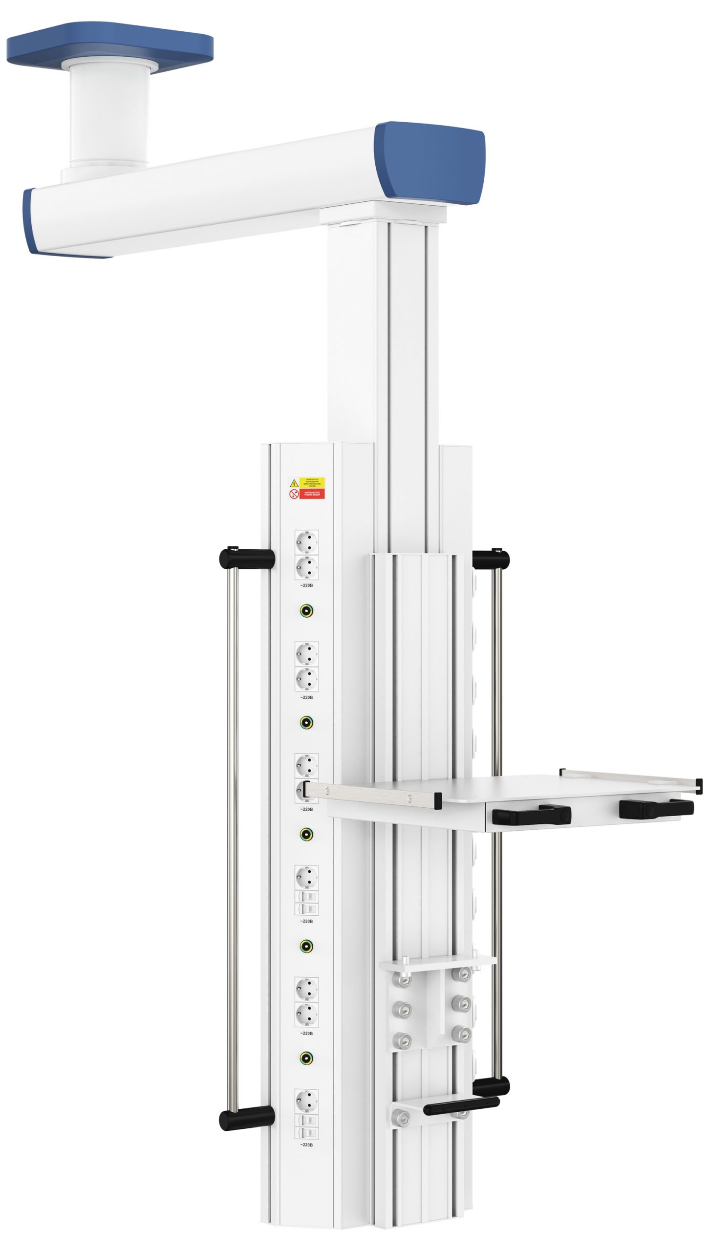 Потолочная одноплечевая медицинская консоль CADUCEUS C1-VE
