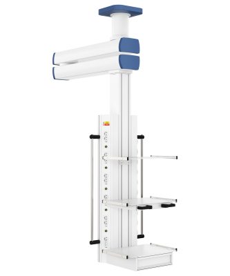 Потолочная двухплечевая медицинская консоль CADUCEUS C2-V
