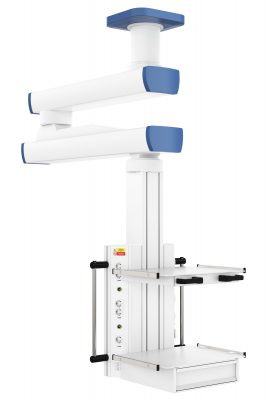Потолочная двухплечевая вертикальная медицинская консоль CADUCEUS C2E-V